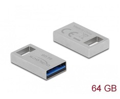 DELOCK USB 3.2 Gen 1 Memory Stick 64GB – metalinis korpusas