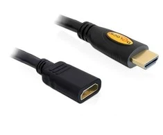 DELOCK ilginimo kabelis didelės spartos HDMI su eternetu – HDMI A kištukas > HDMI A moteriškas 5m