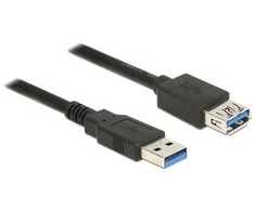 DELOCK ilgintuvas USB 3.0 Type-A male > USB 3.0 Type-A Mother 3.0 m juodas