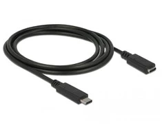 DELOCK ilgintuvas SuperSpeed USB USB 3.1 Gen 1 USB Type-C vyriškas > moteriškas 3 A 1,5 m juodas