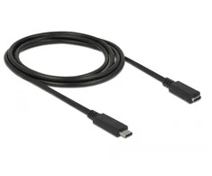 DELOCK ilginimo laidas SuperSpeed USB USB 3.1 Gen 1 USB Type-C male > moteriškas 3 A 2,0 m juodas