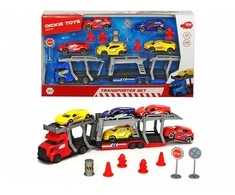 „Dickie City“ komplektas su vilkiku ir automobiliais bei aksesuarais