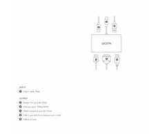 „Dicota USB-C“ nešiojama „5 viename“ prijungimo stotis 4K HDMI/DP PD 100 W