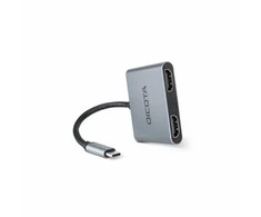 Dokų Stotis - DICOTA D32063 4-in-1 USB-C 4K HDMI Sidabrinė