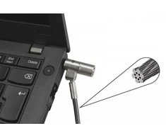 DICOTA Security Cable Nano Lock Ultra Slim Keyed 2,5x6 mm lizdas juodas