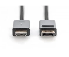 Digitus 4K DisplayPort Adapteris Cable, DP - HDMI Type A | DB-340202-018-S | 1.8 m