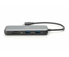 „Digitus USB-C“ įkrovimo stotelė, 8 prievadų | DA-70915 | Ethernet LAN (RJ-45) jungtys: 1 | HDMI jungčių kiekis: 2