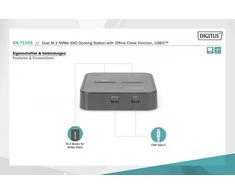 Assmann Electronic DIGITUS NVMe Clone Station USB3.1 Gen2 Type-C NVMe M.2 SSD korpusas