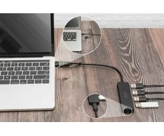 DIGITUS USB 3.0 šakotuvas, 4 prievadų, su USB-C adapteriu, DA-70235