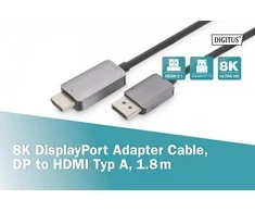 Digitus Kabelinis adapteris DisplayPort – HDMI 8K 60Hz DP/HDMI M/M 1,8m