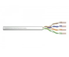 Assmann Electronic DIGITUS Montavimo kabelis cat.5e U/UTP Dca kietas laidas AWG 24/1 LSOH 500m pilkas ritė