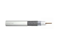 Assmann Electronic DIGITUS koaksialinis kabelis RG-6 75 omų ekranuota folija + pynė 77 procentai Eca PVC 500m baltas ritė