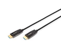 Assmann Electronic ASSMANN HDMI AOC Hibridinio pluošto prijungimo kabelis Tipas A M/M 30m UHD 8K60Hz CE auksinis bl