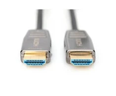 Assmann Electronic ASSMANN HDMI AOC Hibridinio pluošto prijungimo kabelis Tipas AM/M 20m UHD 8K60Hz CE auksinis bl