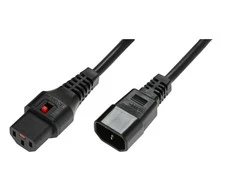 Maitinimo kabelis MicroConnect IEC LOCK C13 - C14, 1m (PC1024)