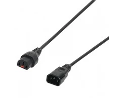 Maitinimo kabelis Digitus ASSMANN maitinimo laidas LOCK 3x1mm2 C14 / C13 tiesiai M / Μ5m juoda