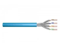 Assmann Electronic DIGITUS Montavimo kabelis kat.6A S/FTP Eca kietas laidas AWG 23/1 LSOH 100m mėlynas folija
