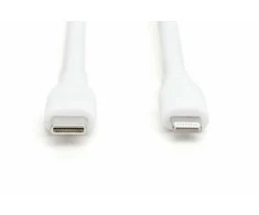 „Digitus Silicone USB-C“ – „Lightning“ laidas, USB 2.0 60W, MFI sertifikuotas, 2m Baltas