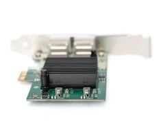 Assmann Electronic DIGITUS DN-10132 Gigabit Ethernet PCI Express kortelė 2 prievadų 32 bitų žemo profilio laikiklis Intel mikroschemų rinkinys