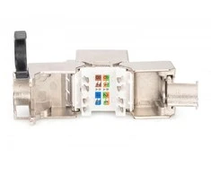 Digitus Keystone modulis rj45 (8p8c) kat. 8.1 stp, ekranuotas, be įrankių, plieno
