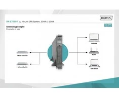 Digitus | OnLine UPS | OnLine UPS Module DN-170107, 10000VA/10000W 2U LCD, LED, Pure Sine Wave, 86.5 x 440 mm x 620 mm, 18kg | 10000 VA | 10000 W