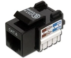 Assmann Electronic DIGITUS Keystone Modul Cat6 RJ45 neekranuoto kabelio montavimas per E klasės LSA juosteles