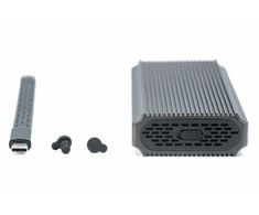 „Assmann Electronic DIGITUS USB M.2“ kietojo disko korpusas SSD išorinis NVMe 40Gbps USB 4.0 aliuminis be įrankių