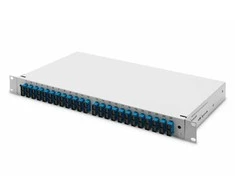 Assmann Electronic DIGITUS šviesolaidinė slankioji sujungimo dėžė 1U Įrengta 24x SC dupleksas, įsk. M 25 Screw Splice Cassette Color Pigtails OS2 Adapteris