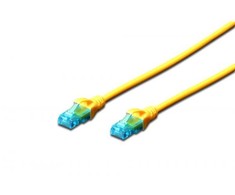 Assmann Electronic DIGITUS CAT 5e U-UTP patch kabelis PVC AWG 26/7 ilgis 2 m spalva geltona