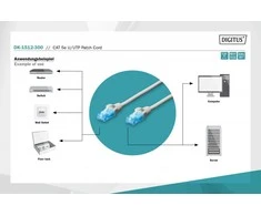 Assmann Electronic DIGITUS CAT 5e U-UTP patch kabelis PVC AWG 26/7 ilgio 30 m spalvotas pilkas