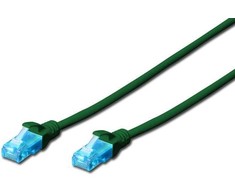 Assmann Electronic DIGITUS CAT 5e U-UTP patch kabelis PVC AWG 26/7 ilgis 3 m spalva žalias
