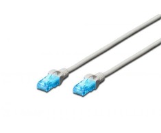 Assmann Electronic DIGITUS CAT 5e U-UTP patch kabelis PVC AWG 26/7 ilgio 3m spalvotas pilkas