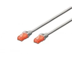 Assmann Electronic DIGITUS CAT 6 U-UTP patch kabelis PVC AWG 26/7 ilgio 3m spalvotas pilkas