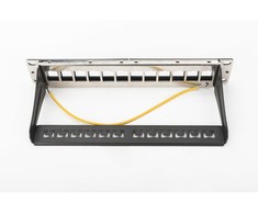 Assmann Electronic DIGITUS Modular Patch Panel ekranuotas 12 prievadų tuščias 1U 10 colių 10 colių stovo montavimo spalva juodas RAL 9005