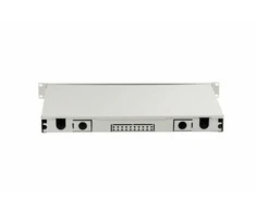Digitus FO komutacinė panelė su įranga 19'' 1U, 24x LC dx, OM4, adapteriai, stumdoma, pilka