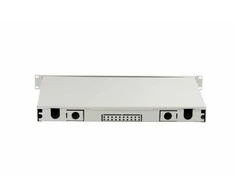 A-Lan FO patch panelė su įranga 19'' 1U, 24x SC dx, OM3, adapteriai, išplečiama, pilka