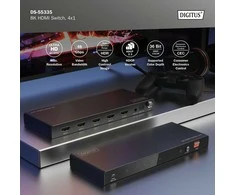Assmann Electronic DIGITUS 4x1 HDMI jungtis 8K/60Hz