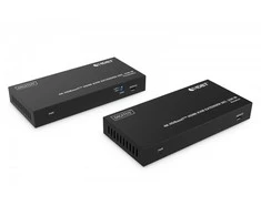 Digitus HDMI plėstuvas / plėstuvas 4K 60 Hz 150 m per vytos poros Cat.6A/7/8 HDBaseT HDCP2.2 IR EDID PoC, sukomplektuotas