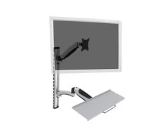 Assmann Electronic DIGITUS monitorius ir klaviatūros tvirtinimas prie sienos iki 27 colių dujų spyruoklinis laikiklis maks. 8KG VESA 75x75mm 100x100mm