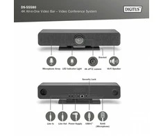 Digitus Skaitmenas | 4K All-in-One Video Bar Pro – vaizdo konferencijų sistema | DS-55580