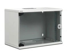 Assmann Electronic Assmann elektroninė DIGITUS sieninė spinta 19 colių 9HE RAL 7035 pilkas nemontuojamas be padėklo įsk. 8xsrews