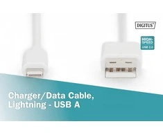 DIGITUS USB-A prie Lightning MFI C89, 2M | Skaitmenas