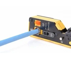 Digitus Suspaudimo įrankis rj45 cat.5e/cat.6, rj12, rj11 įvadiniams kamščiams su kabelių pjovimo ir izoliacijos nuėmimo funkcija