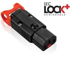 Efb Elektronik Kabelis zasilający Digitus Złącze zasilające do zarobienia Assmann IEC LOCK + OPEN/IEC C13 Ż - IEC-PA130100BK
