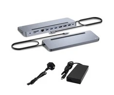 I-TEC USB-C Metal Ergonomic 4K 3x Ekrano prijungimo stotis su PD 100 W + I-tec universalus įkroviklis 100 W