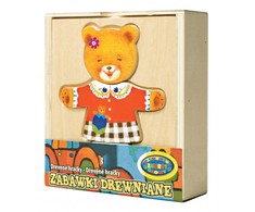 Dėlionė Dromader puzzle układanka ubieranka drewniana Meškiukas