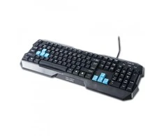 E-Blue Mėlyna E-mėlynas Polygon klaviatūra su laidu (USB) US, juoda, EOL