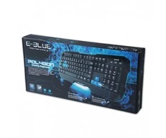 E-Blue Mėlyna E-mėlynas Polygon klaviatūra su laidu (USB) US, juoda, EOL