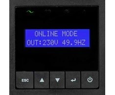 EATON 9E UPS Rack AC 200/220/230/240V 1800Watt 2000VA 1-phase 6 x battery lead acid 7Ah RS-232 USB oc 6 2U 19 Juodas