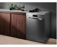 60 cm pločio ner. plieno spalvos laisvai pastatoma indaplovė Electrolux ESA47210SX